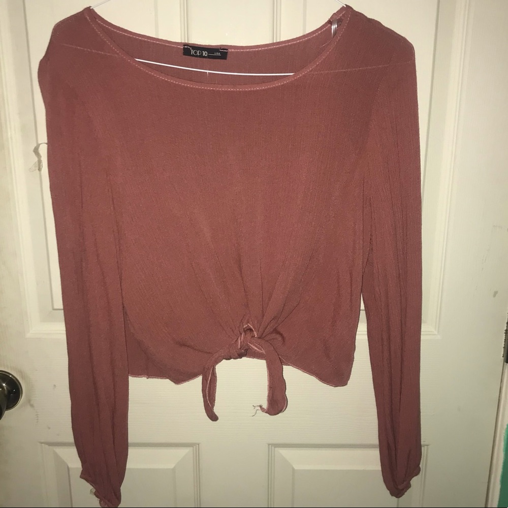 Pink Tied Top
